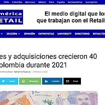 Fusiones y adquisiciones crecieron 40 % en Colombia durante 2021